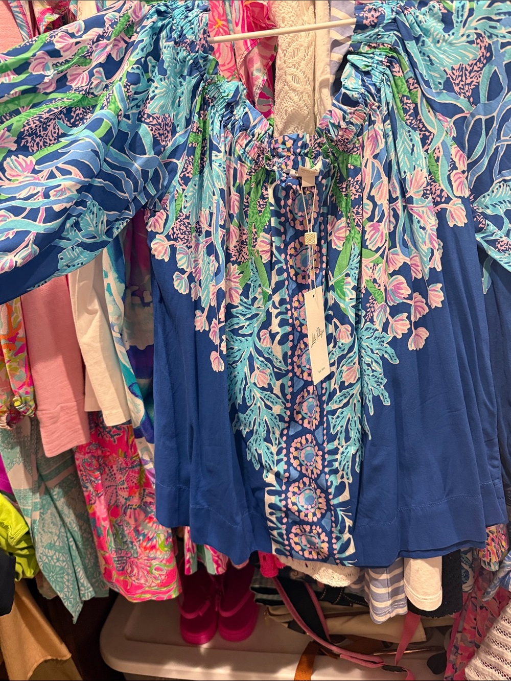Lilly Pulitzer NWT OFF SHOULDER TOP - Picture 3 of 4